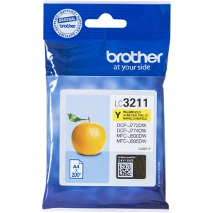 Cartucho tinta brother lc3211y amarillo 200