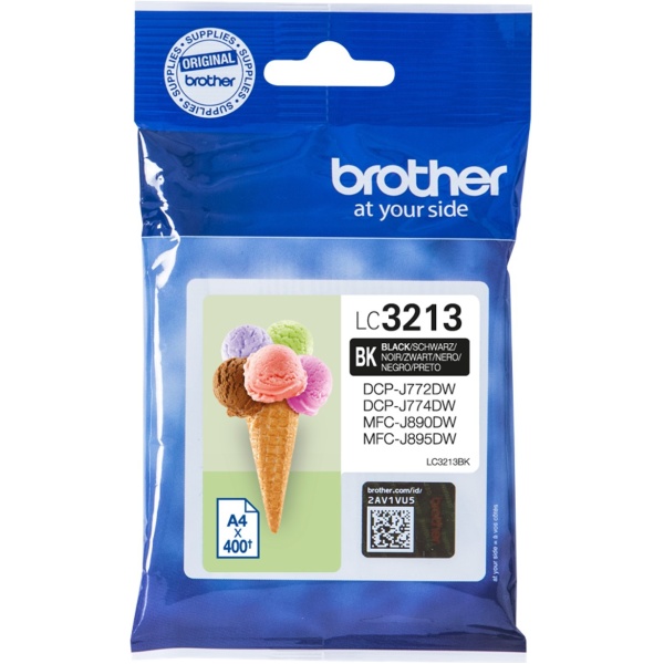 Cartucho tinta brother lc3213bk negro 400