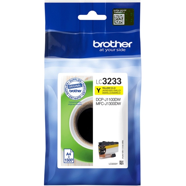 Cartucho tinta brother lc3233y amarillo 1500