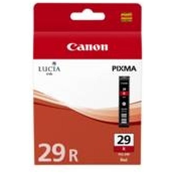 Cartucho tinta canon pgi 29r rojo pixma