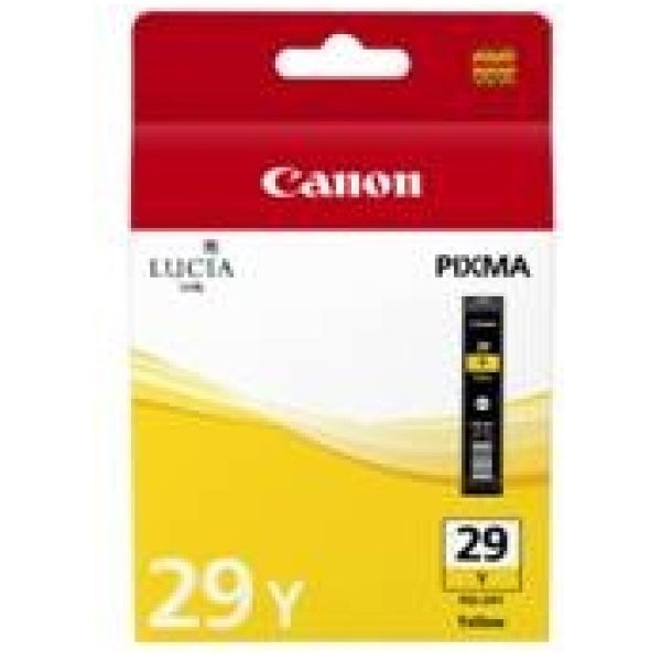 Cartucho tinta canon pgi 29y amarillo pixma