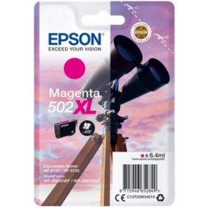 Cartucho tinta epson t02w340 502xl magenta