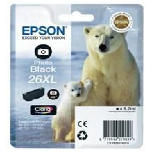 Cartucho tinta epson t263140 photo negro