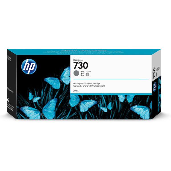 Cartucho tinta hp 730 gris 300ml