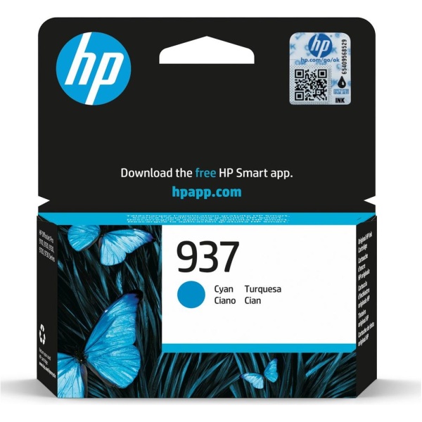 Cartucho tinta hp 937 4s6w2ne cian