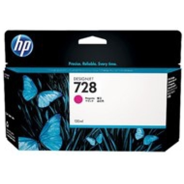 Cartucho tinta hp f9j66a magenta no728