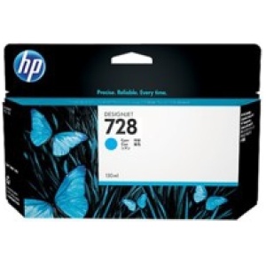 Cartucho tinta hp f9j67a cian nº728