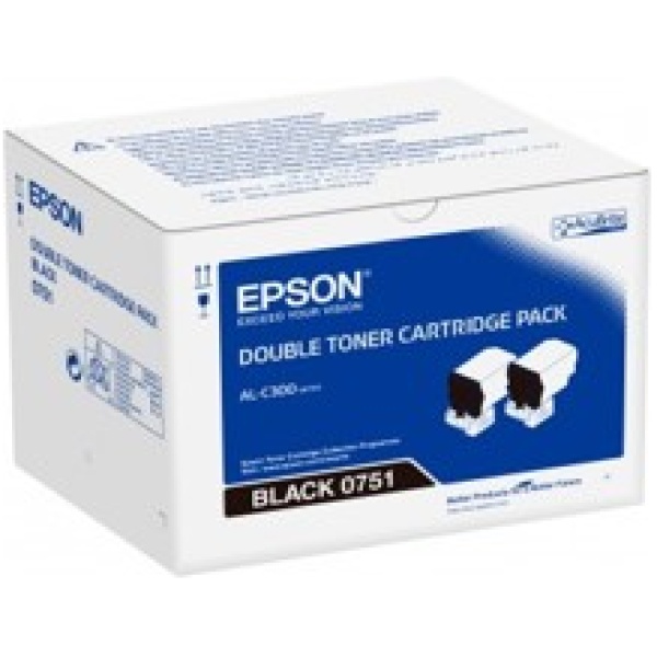 Doble toner epson c13s050751 negro 7.3