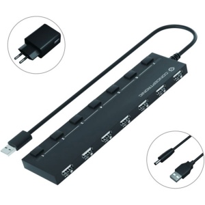 Hub usb 2.0 conceptronic hubbies08 7