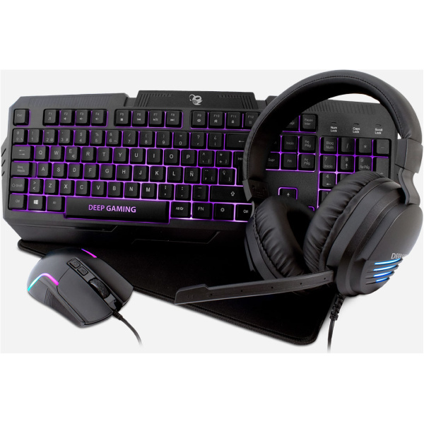 Kit teclado raton auriculares