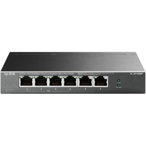 Switch 6 puertos tp link tl sf1006p 10