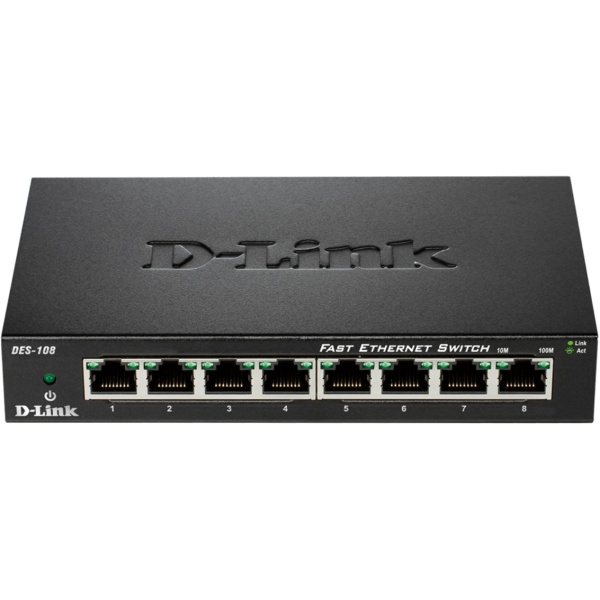 Switch 8 puertos 10 100 fast