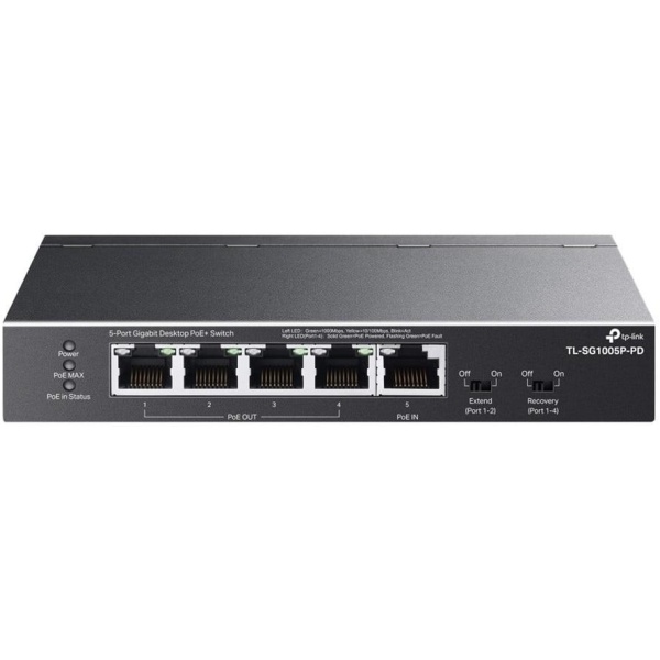 Switch tp link tl sg1005p pd 5 puertos