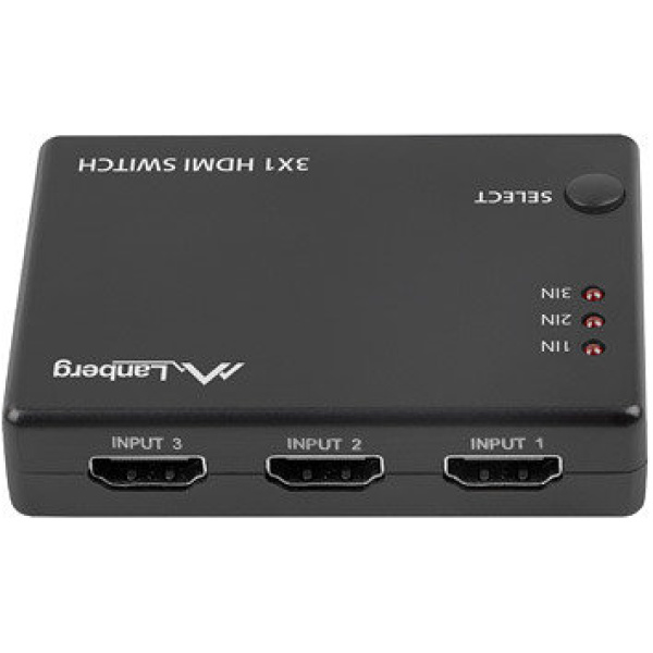 Switch video lanberg 4k 3 x