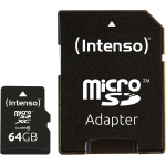 Tarjeta micro sd intenso 64gb cl10 - Imagen 1