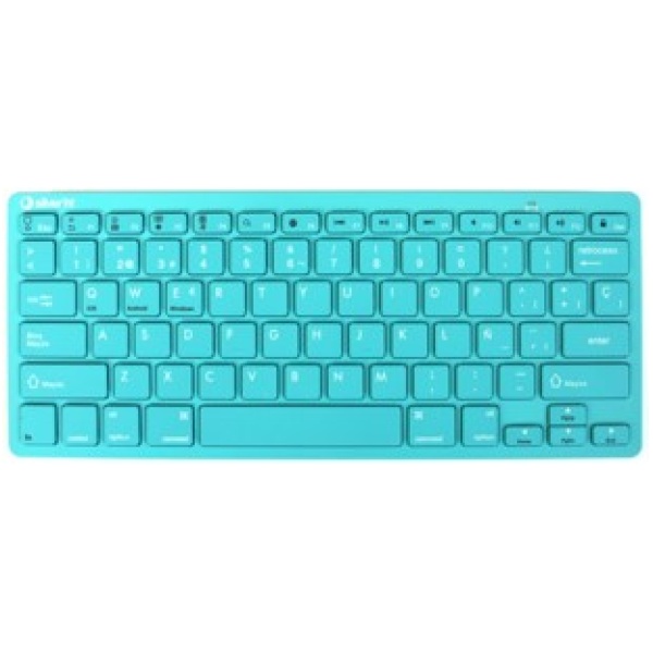 Teclado inalambrico silver ht colors turquesa