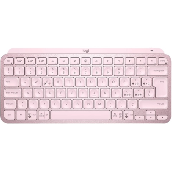 Teclado logitech mx keys mini rosa