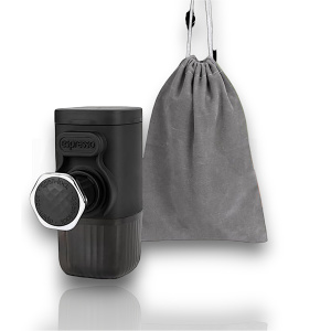 Mini Máquina de Café Expresso Portátil, Operación Manual y Compatible con Cápsulas