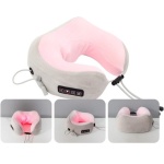 Almohada Masajeador Cuello Eléctrico Rosa