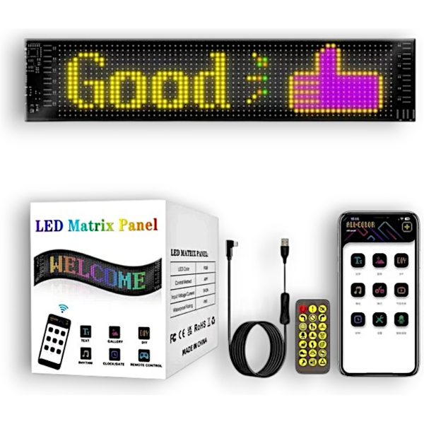 Panel LED Matrix Reprogramable, con Control por Aplicación | Karawan