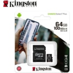 Kingston microSD canvas 64GB 100MBPS