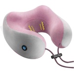 Almohada Masajeador Cuello Eléctrico Rosa