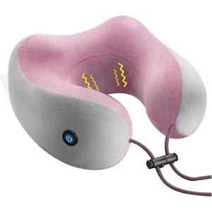 Almohada Masajeador Cuello Eléctrico Rosa