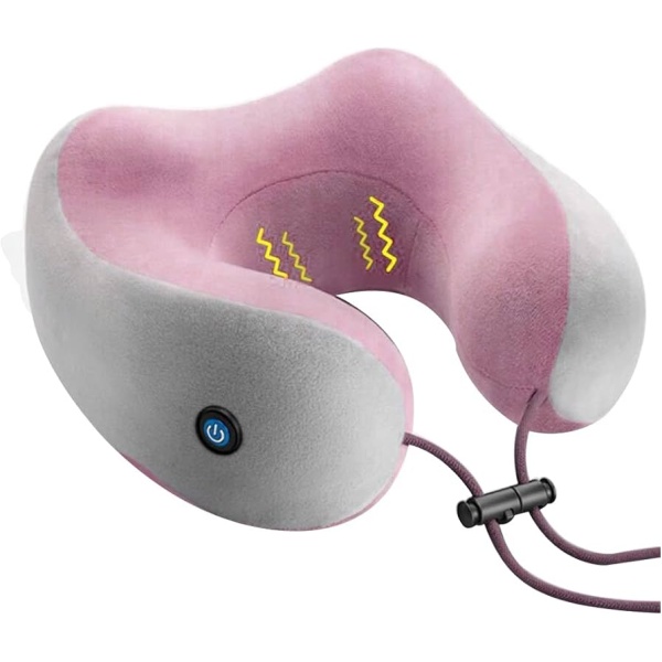 Almohada Masajeador Cuello Eléctrico Rosa