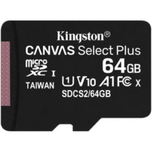 Kingston microSD canvas 64GB 100MBPS