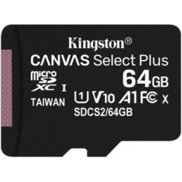 Kingston microSD canvas 64GB 100MBPS