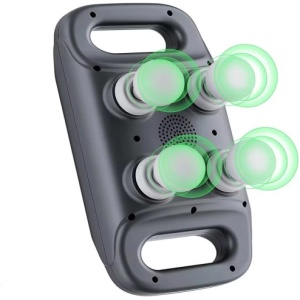 pistola masaje 4 cabezas