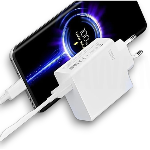 Cargador Rápido de 120w + Cable Usb Tipo C