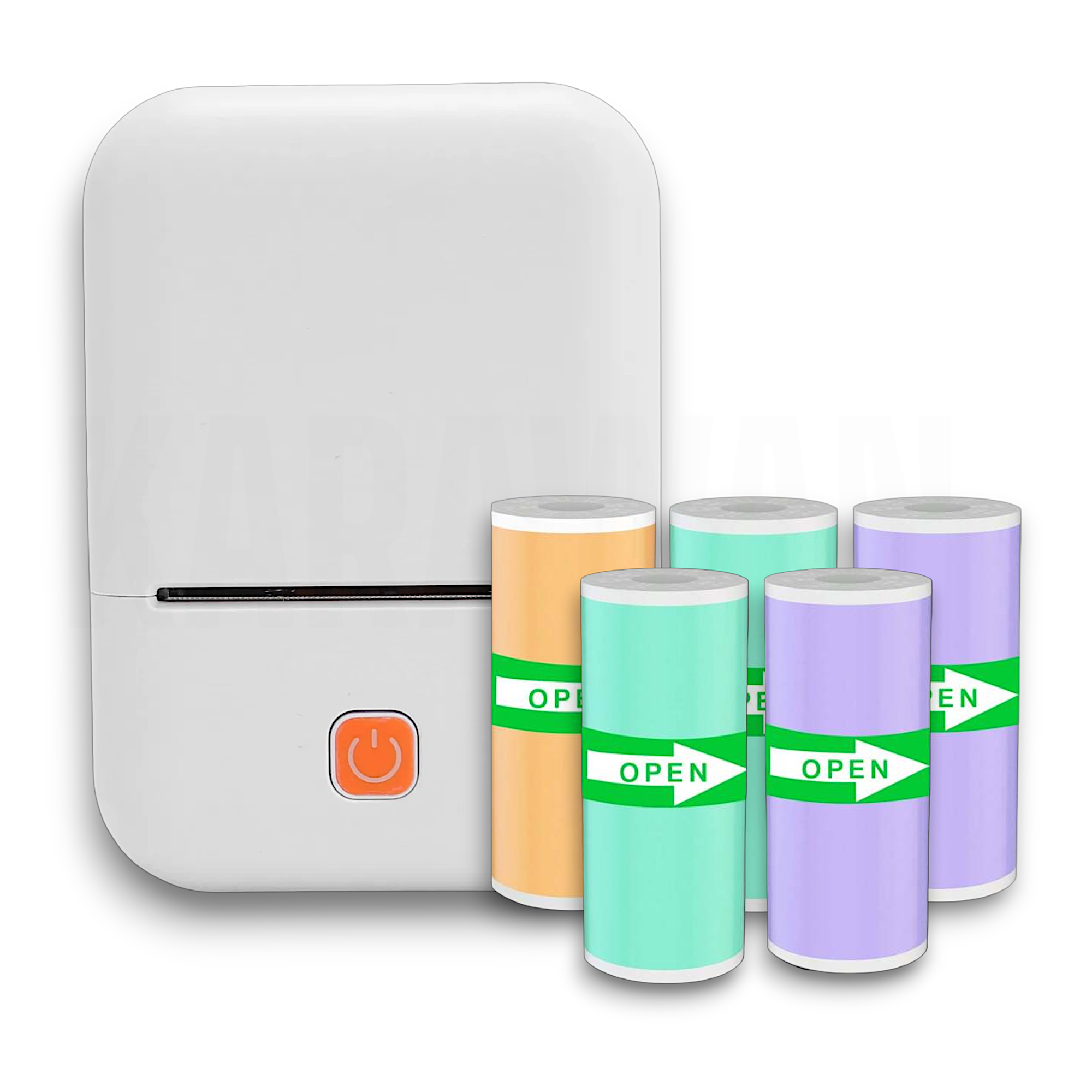 Mini Impresora de Etiquetas de Código de Barras Portátil L + Papel