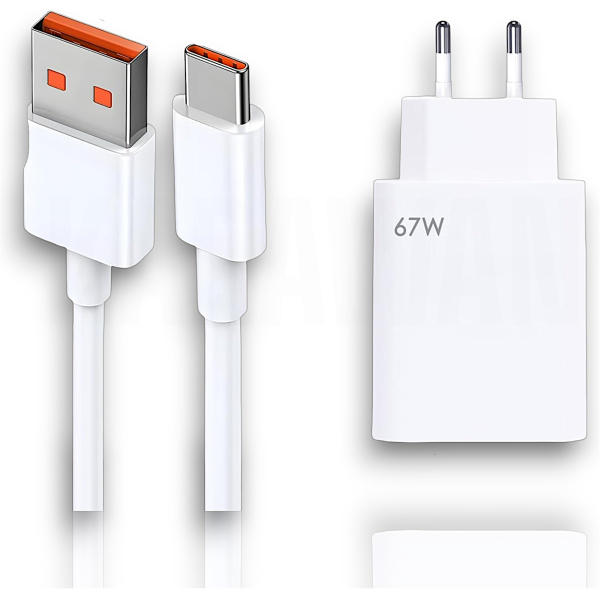 Cargador Rápido de 67w + Cable Usb Tipo C