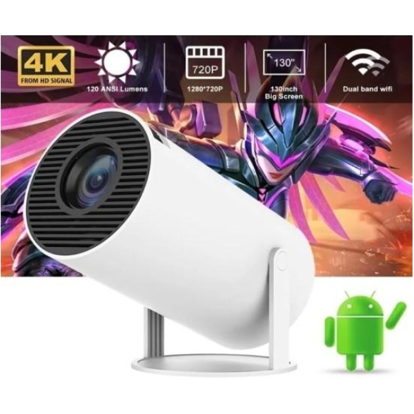 Set Proyector Portátil HY300 4K + Altavoz Bluetooth TG 384