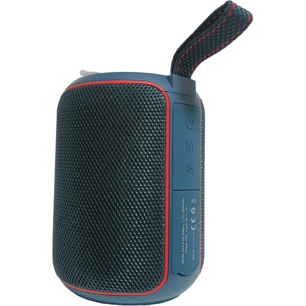 Altavoz Heavy Bass BT 5.4 Modo Espejo con Efecto Óptico - Azul
