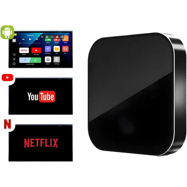 CarPlay Smart Box Reproductor Multimedia para Coche con Netflix, YouTube y Google Store